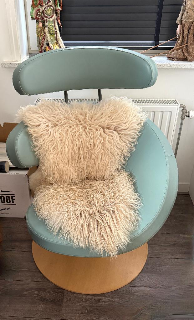 Varier / Stokke Peel Stoel met voetenbank - Leren Bekleding, Ophalen, Gebruikt, Overige kleuren, Leer