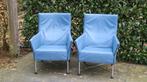2x Montis Charly leren fauteuils., Zo goed als nieuw, 50 tot 75 cm, Leer, 75 tot 100 cm