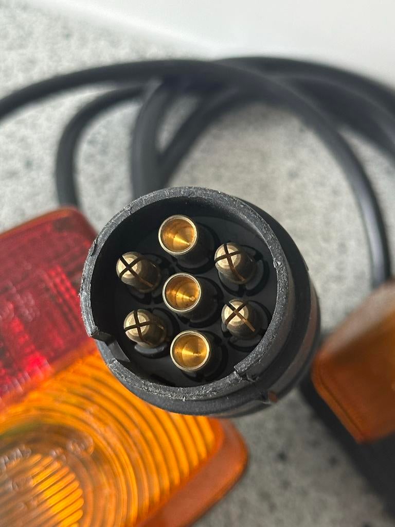 Achterlichten set voor aanhanger, 7-polige stekker, Auto-onderdelen, Verlichting, Universele onderdelen, Gebruikt, Ophalen