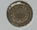 5 cent  Willem III 1855, Koning Willem III, Zilver, Ophalen of Verzenden, Losse munt