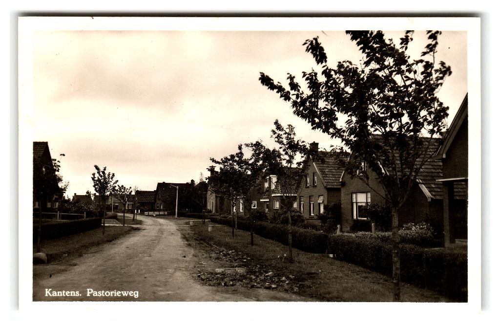 Kantens, Pastorieweg, Verzenden, 1940 tot 1960, Ongelopen, Groningen