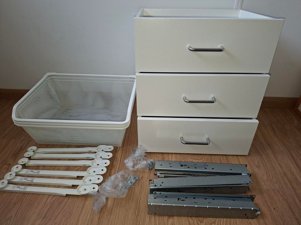 Ikea komplement lades en manden, Ophalen, 50 tot 100 cm, 3 of 4 laden, Minder dan 100 cm