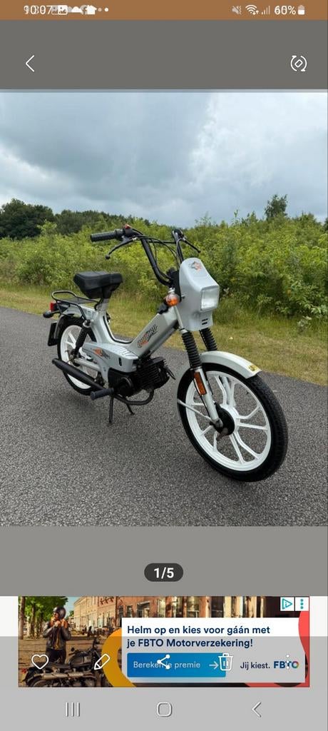 Tomos E-start Blauw Kenteken - E-start aanwezig, Fietsen en Brommers, Brommers | Tomos, Ophalen, Gebruikt, Maximaal 25 km/u, Overige modellen