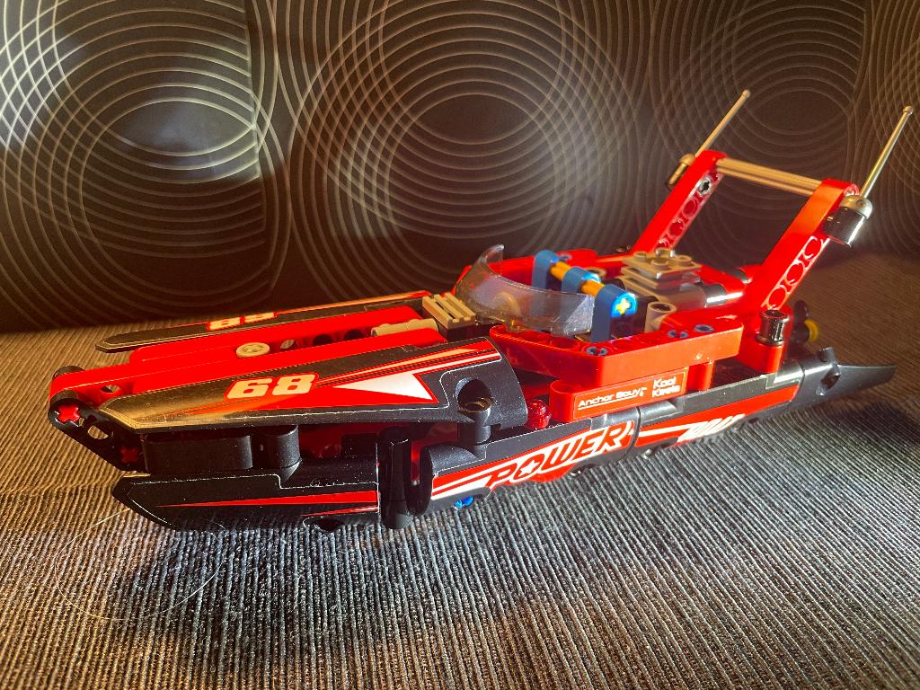 Lego 42089 Technic Powerboat, Lego, Ophalen of Verzenden, Zo goed als nieuw, Technic