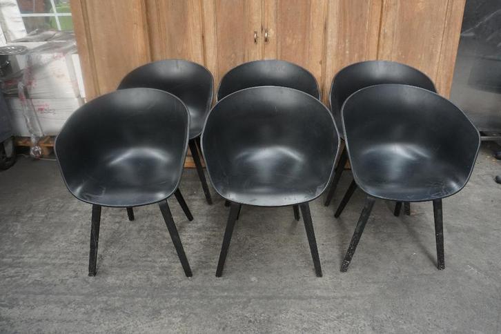 Hay kuipstoelen stoelen eetkamer stoelen, Huis en Inrichting, Stoelen, Gebruikt, Vijf, Zes of meer stoelen, Kunststof, Zwart, Ophalen