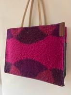 Wollen deken tas met leren vakken, Ophalen of Verzenden, Zo goed als nieuw, Roze, Shopper