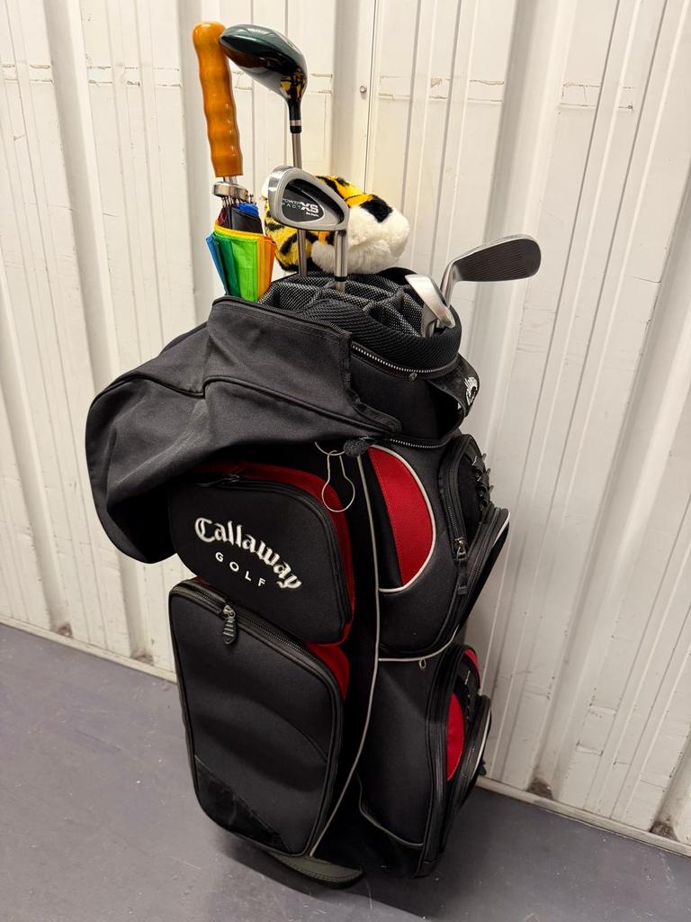 Complete Golftas met Clubs, Paraplu en Reistas, Sport en Fitness, Golf, Ophalen, Gebruikt, Set, Callaway