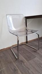 Ikea eetkamerstoel Tobias transparant, Huis en Inrichting, Ophalen, Zo goed als nieuw, Wit, Eén