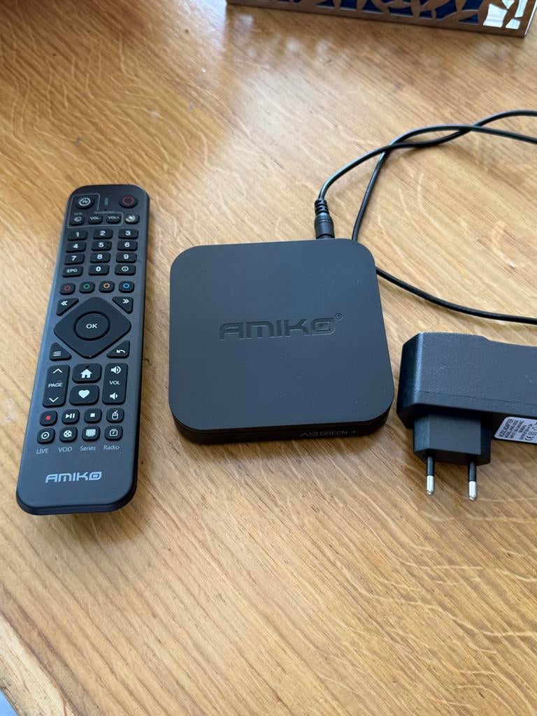 Amiko A9 Green+ mediabox - Zo goed als nieuw, Ophalen of Verzenden, Zo goed als nieuw, HDMI, Zonder harde schijf