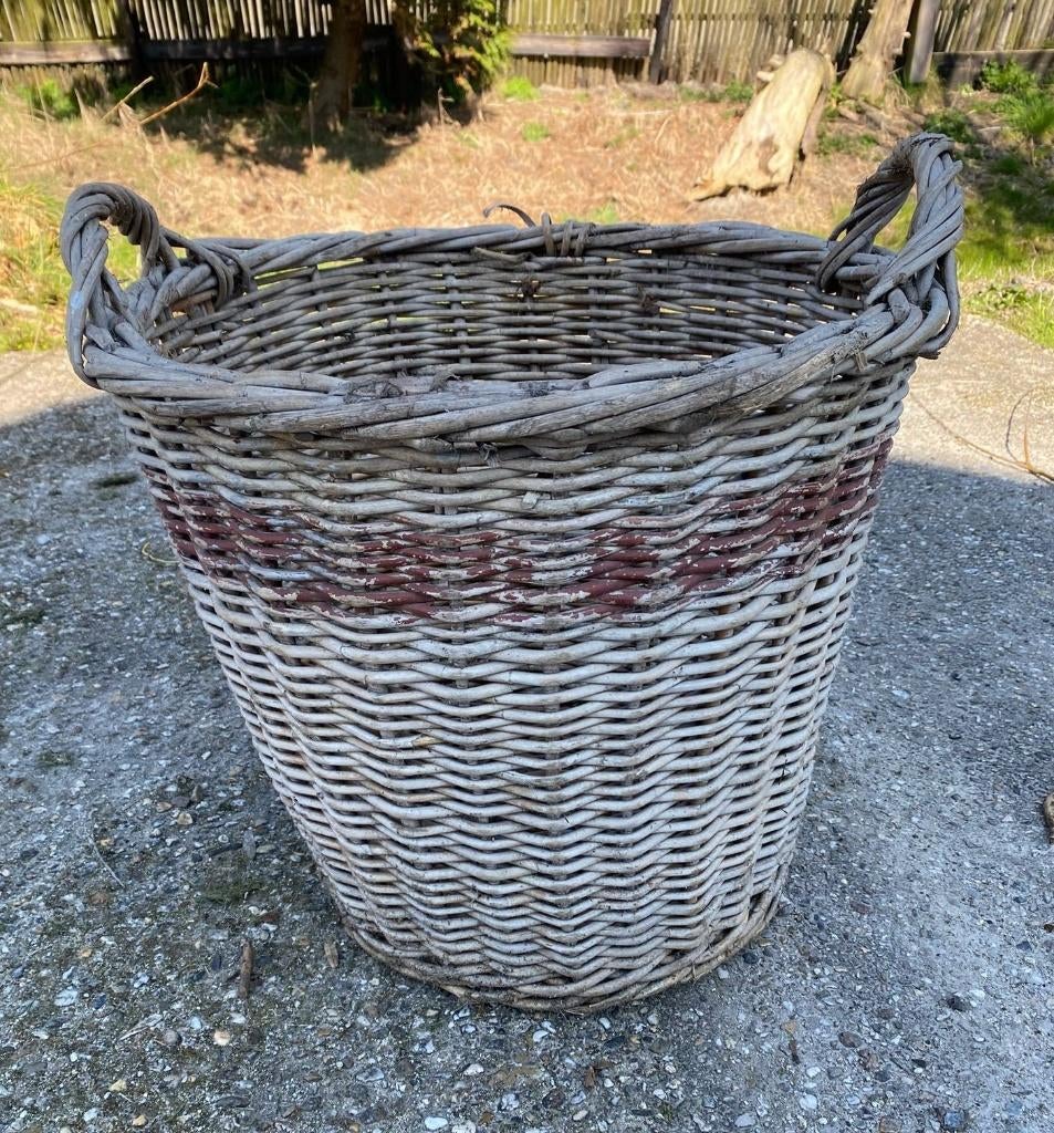 8  rieten manden, Tuin en Terras, Ophalen, Gebruikt