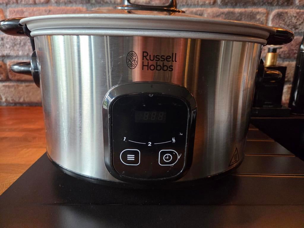 Russell Hobbs Slowcooker, Witgoed en Apparatuur, Slowcookers, Ophalen of Verzenden, Timer, Zo goed als nieuw