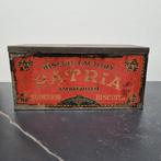 Vintage Patria Amsterdam Noodrantsoen blik., Verzamelen, Blikken, Ophalen of Verzenden, Gebruikt, Koek(jes), Overige merken