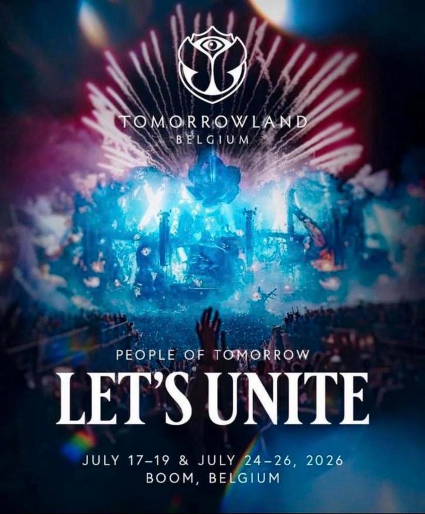 Tomorrowland, Tickets en Kaartjes, Drie personen of meer, Meerdaags