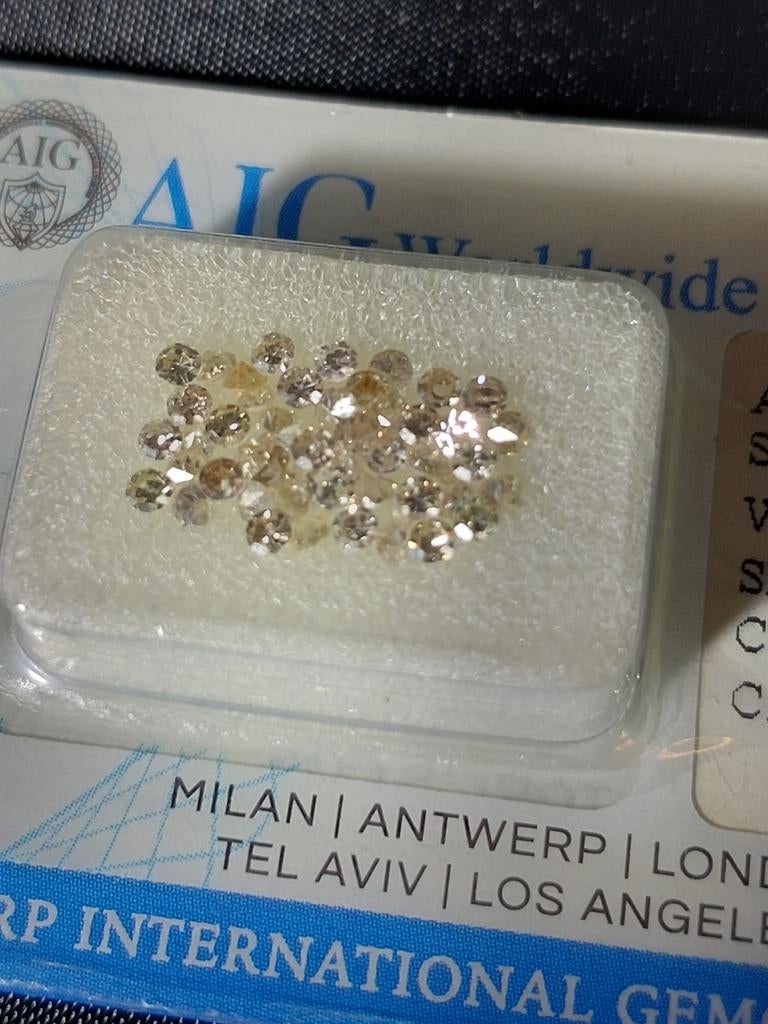 Natural Diamonds,  certified by AIG Milan, Verzenden, 17 tot 18, Dame