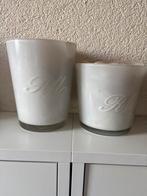 Glazen bloempotten, Tuin en Terras, Ophalen, Overige materialen, Gebruikt, Rond