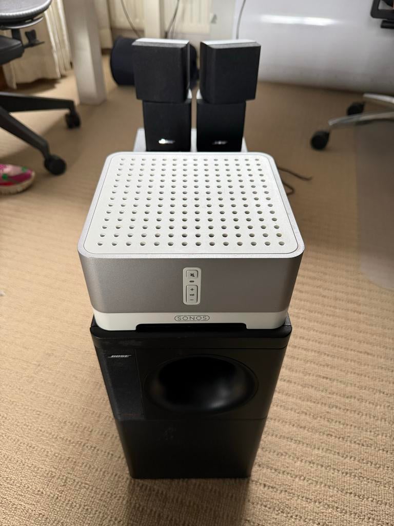 Sonos connect AMP met Bose Acoustimass 5 Series III, Ophalen, Gebruikt, 60 tot 120 watt, Bose