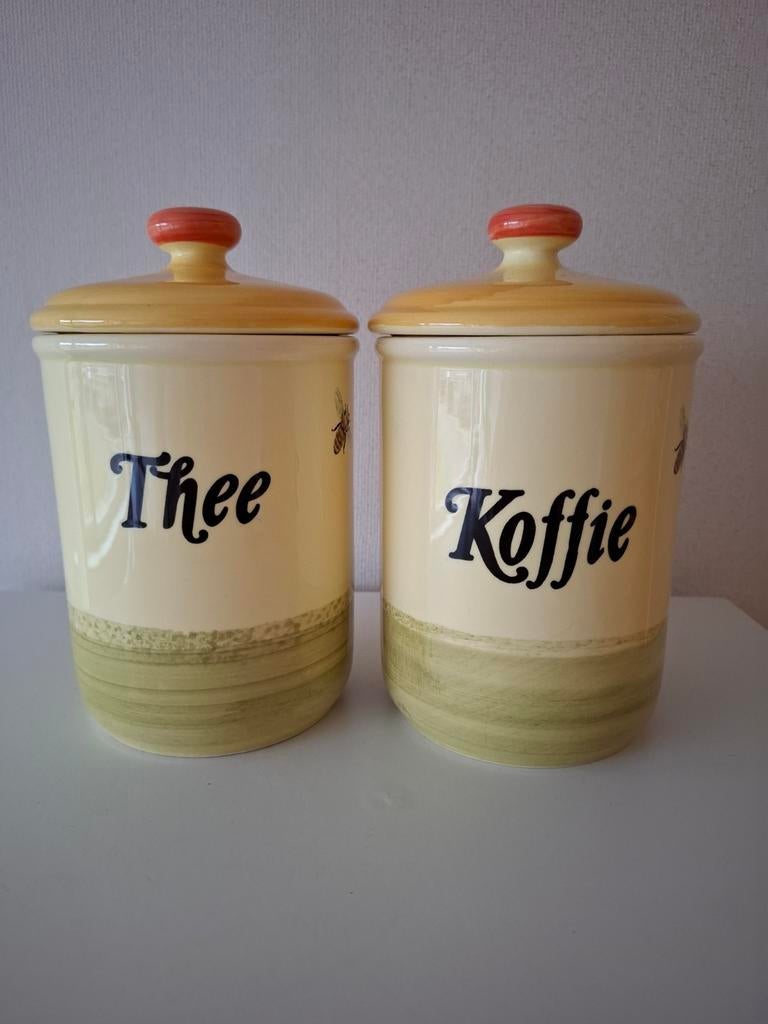 Vintage voorraadpotten Zeller Bijenland Servies. Per stuk:, Ophalen of Verzenden