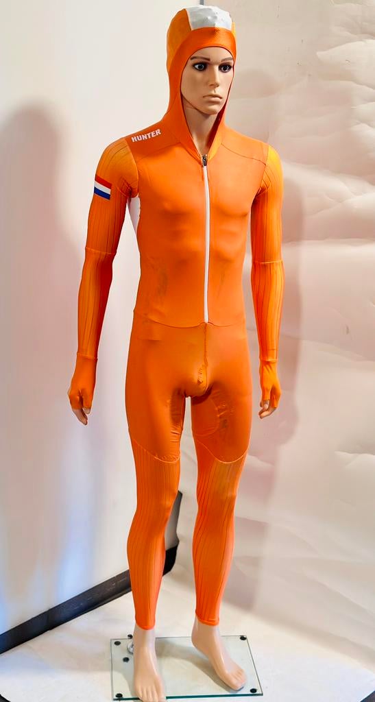 Schaatskleding schaatspak snelpak speedsuit maat L Hunter, Sport en Fitness, Schaatsen, Ophalen of Verzenden, Gebruikt