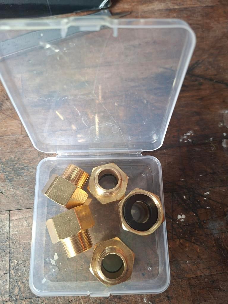 Messing koppeling/verloop 3/4 naar 5/8, Overige materialen, Overige typen, Nieuw, Minder dan 2 meter