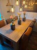 Robuuste eetkamer tafel, Huis en Inrichting, Ophalen, 200 cm of meer, 50 tot 100 cm, Zo goed als nieuw