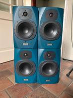 4 stuks Tannoy Reveal Active monitors, Zo goed als nieuw, 60 tot 120 watt, Front, Rear of Stereo speakers, Ophalen