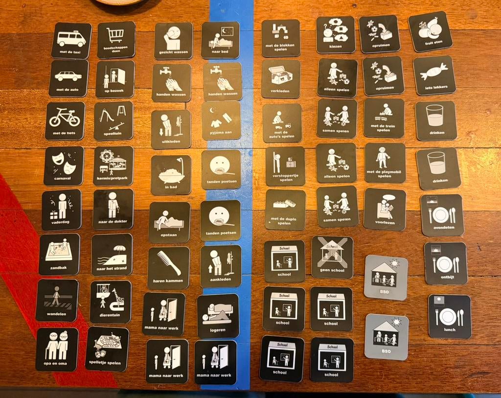 Easyauti magnetische pictogrammen voor planbord, Kinderen en Baby's, Speelgoed | Educatief en Creatief, Zo goed als nieuw, Ontdekken