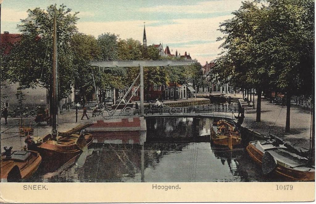 Sneek (Frl.) Hoogend, Volk. Uitgave Nauta 10479, Ophalen of Verzenden, Voor 1920, Ongelopen, Friesland