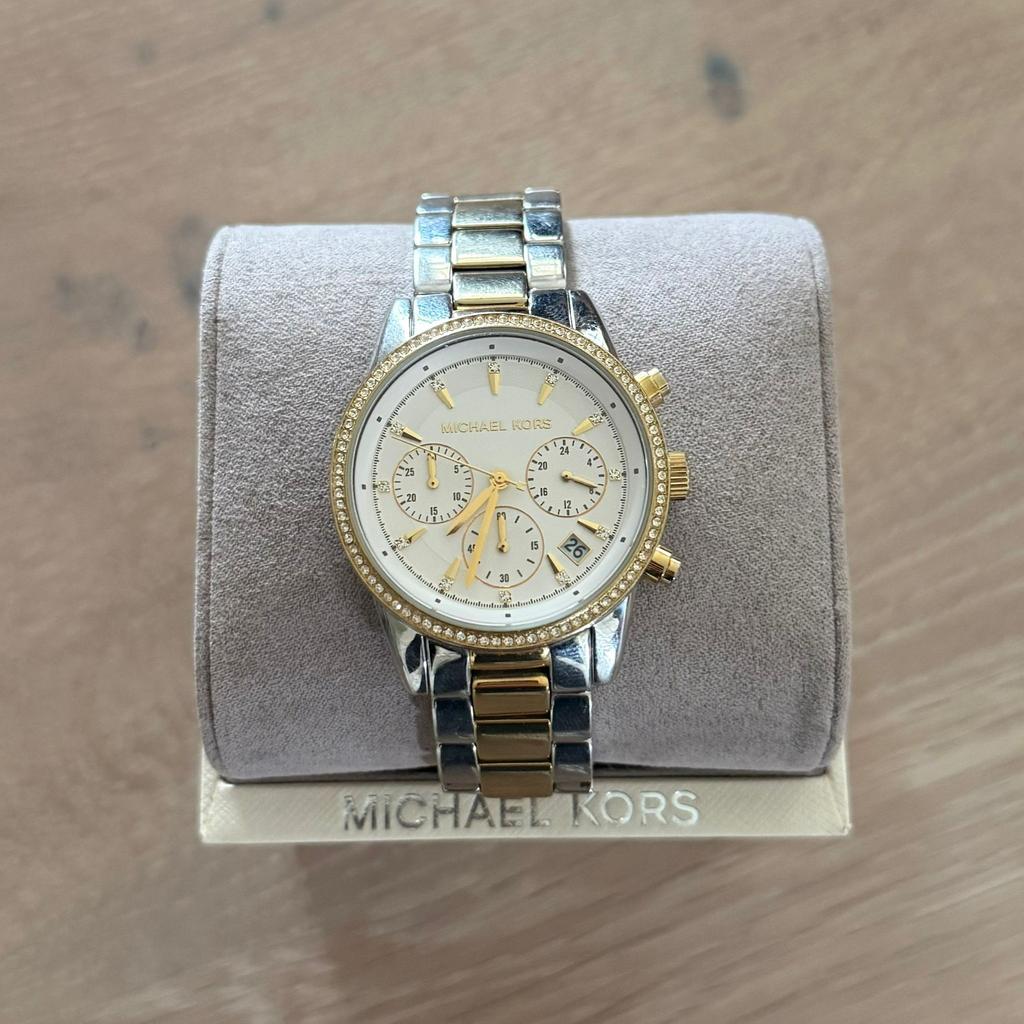 Michael Kors horloge - dames, Sieraden, Tassen en Uiterlijk, Horloges | Dames, Overige merken, Staal, Staal, Polshorloge