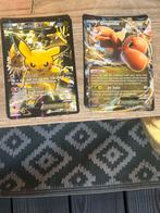 Pikachu EX (Jumbo) & Dragonite EX (Jumbo) Pokémon kaarten, Ophalen of Verzenden, Gebruikt, Meerdere kaarten, Foil