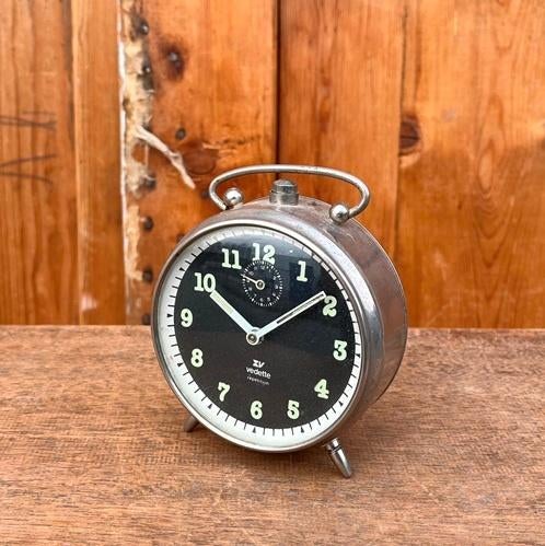 Wekker Vedette repetition origineel voor decoratie chroom, Antiek en Kunst, Curiosa en Brocante, Ophalen of Verzenden