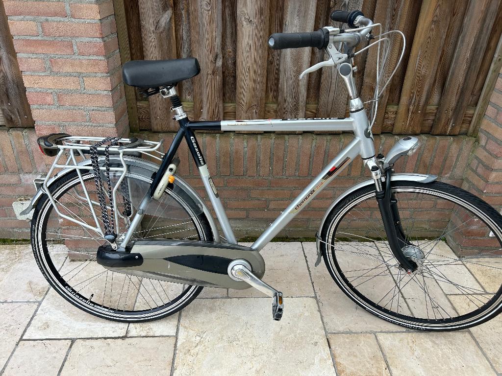 Gazelle herenfiets, Fietsen en Brommers, Fietsen | Heren | Herenfietsen, Ophalen, Versnellingen, Zo goed als nieuw, 61 tot 65 cm