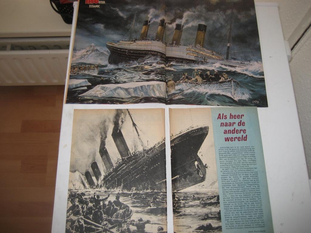 titanic poster artikelen, Verzamelen, Ophalen of Verzenden, Gebruikt, A1 t/m A3, Overige onderwerpen