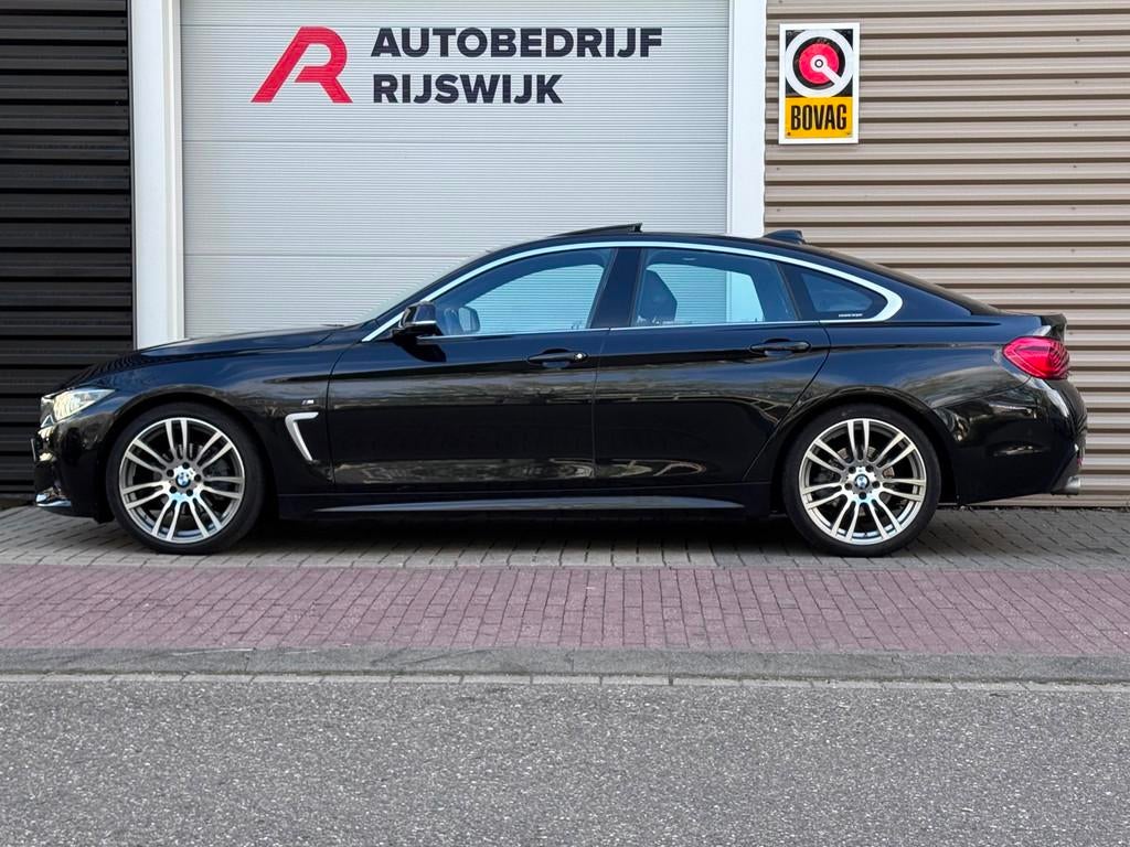 BMW 4-serie Gran Coupé 420i High Executive H&K/Leer/Dak/Cam, Auto's, BMW, Automaat, 1998 cc, Achterwielaandrijving, Gebruikt