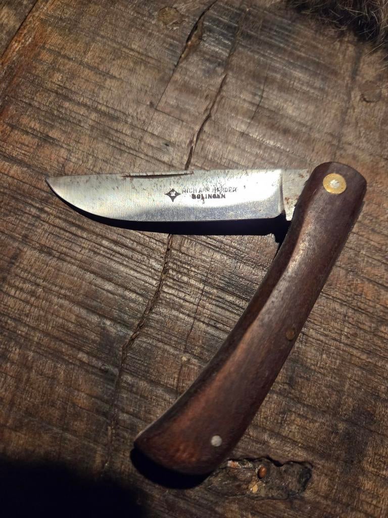 Duits zakmesje Rich. Abr. Herder Solingen, Antiek en Kunst, Antiek | Gereedschap en Instrumenten, Ophalen of Verzenden