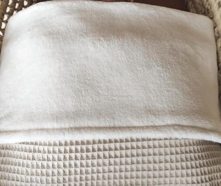 Wiegdekens creme wafel, Ophalen of Verzenden, Nieuw, 100 cm of meer, Deken