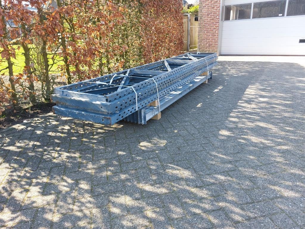 8,5 meter magazijnstelling / palletstelling  / stelling, Ophalen