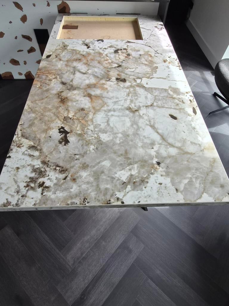 Tafelblad Keukenblad keramisch steen, Ophalen, Overige materialen, Gebruikt, 200 cm of meer