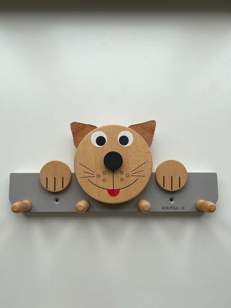 Houten katten kapstok - 40cm lang, Ophalen, Gebruikt, Minder dan 100 cm, Kinderkapstok