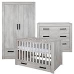 Kidsmill fjord sem babykamer. ledikant, commode, kledingkast, Ophalen, Zo goed als nieuw, Jongetje of Meisje