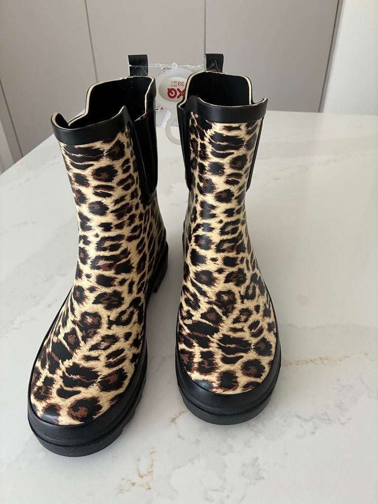 Leopard print regenlaarzen maat 39, Kleding | Dames, Schoenen, Ophalen, Nieuw, Overige kleuren, Regenlaarzen