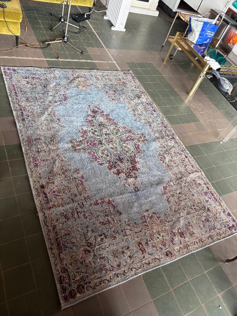Movers Vloerkleed Design 0086-00 Lichtblauw Paars, Ophalen, Gebruikt, 150 tot 200 cm, 200 cm of meer