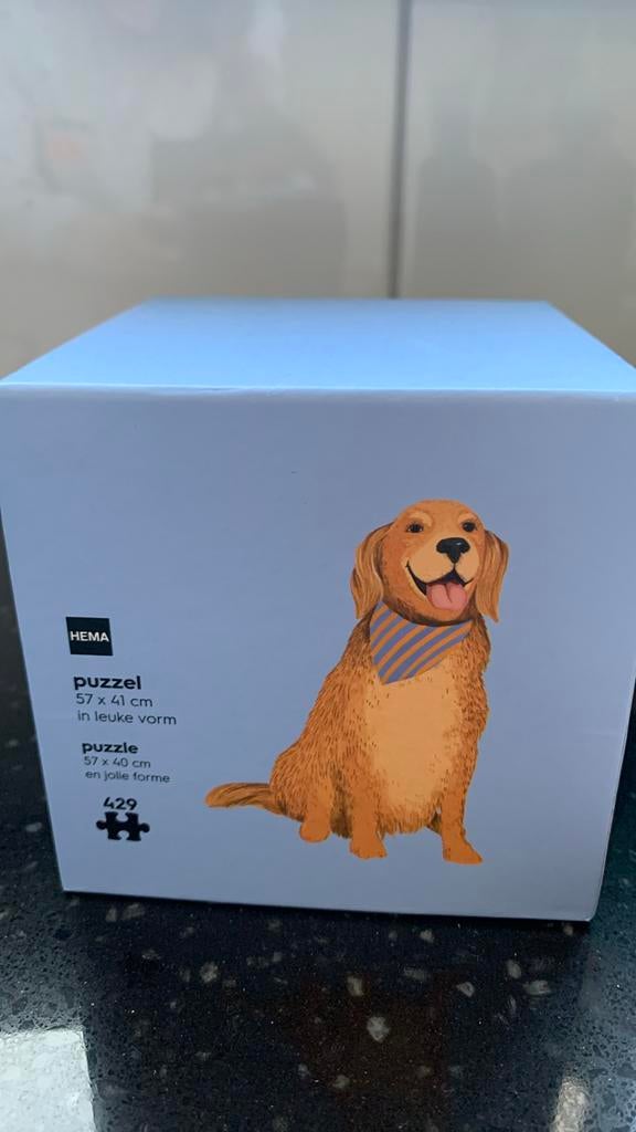 Hema Puzzel Golden Retriever 429 stukjes, Ophalen of Verzenden, Minder dan 500 stukjes, Nieuw, Legpuzzel