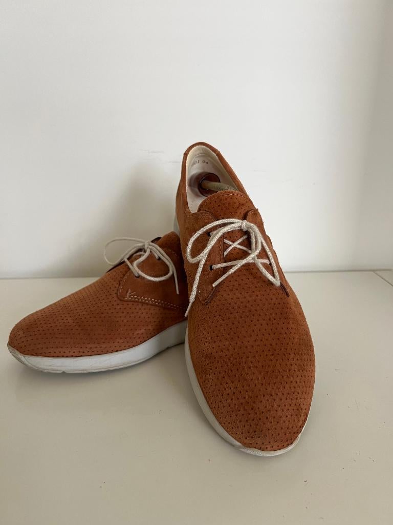 Suède veterschoen, sneaker cognac, Christian Dietz, mt. 6,5H, Bruin, Christian Dietz, Ophalen of Verzenden, Sneakers of Gympen
