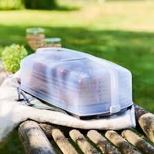 Tupperware party plateau, Ophalen of Verzenden, Gebruikt, Wit, Bus of Trommel