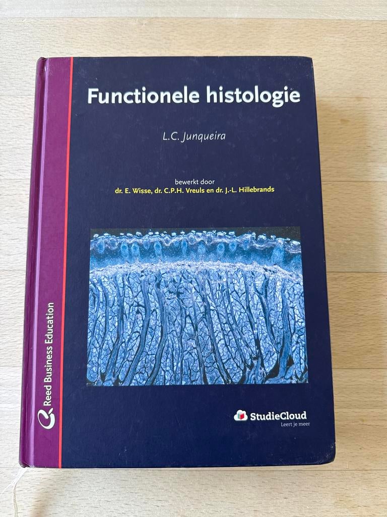Functionele histologie, L. Junqueira, Ophalen of Verzenden, Beta, Zo goed als nieuw, WO