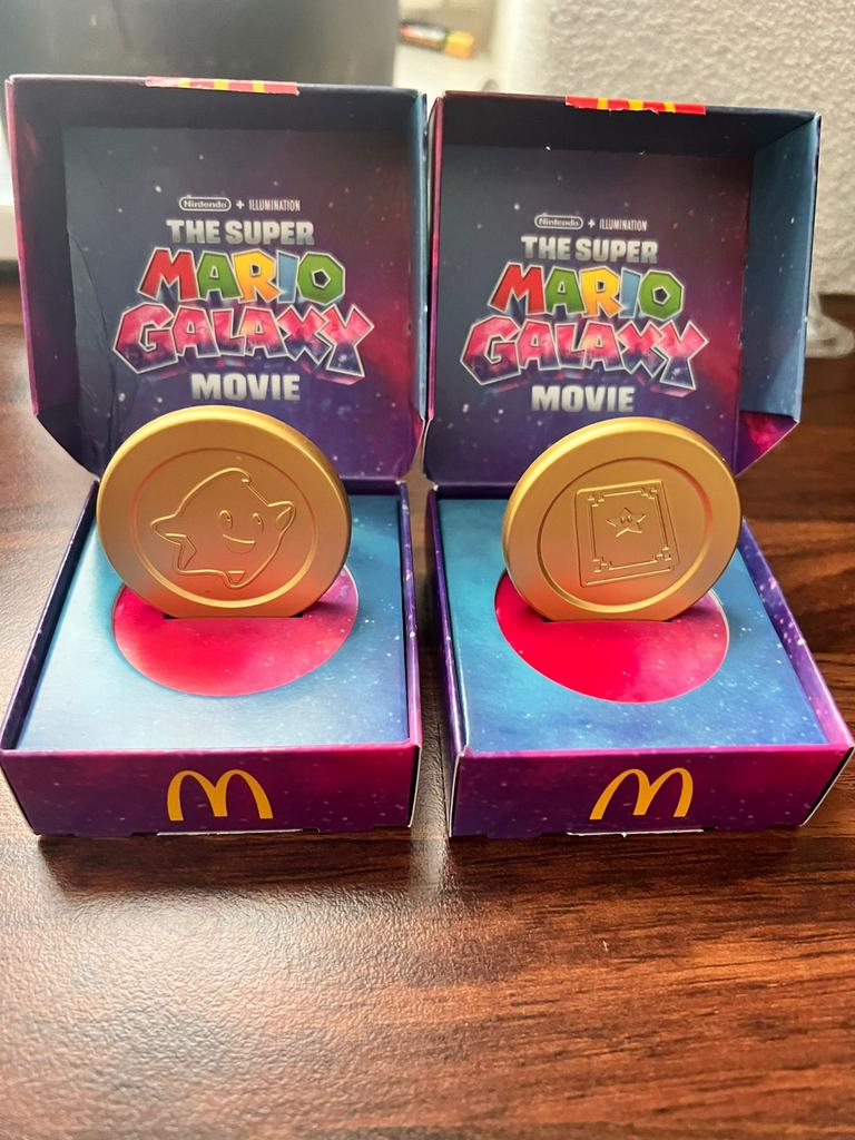 2 super mario galaxy mc donalds munten, Ophalen of Verzenden