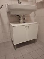 Wastafelkast wit met twee deurtjes, Ophalen, 50 tot 100 cm, Zo goed als nieuw, Minder dan 100 cm