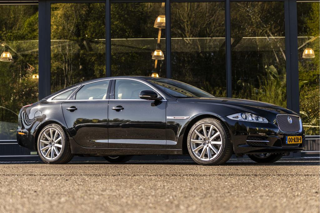 Jaguar XJ 5.0 V8 Portfolio (bj 2010, automaat), Auto's, Jaguar, Automaat, Euro 5, Achterwielaandrijving, Zwart
