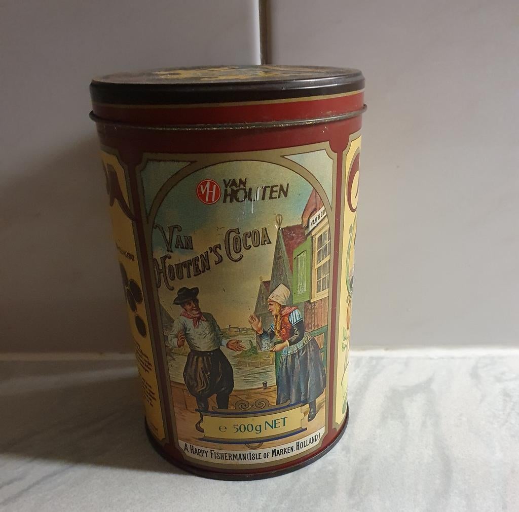 Van Houten cacao blik, Ophalen of Verzenden, Gebruikt, Overige, Overige merken