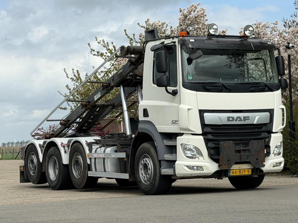 DAF CF 410 FAQ 8x2!EURO6!KABELSYSTEEM! NL TRUCK DK1179, Auto's, Euro 6, Wit, Origineel Nederlands, Diesel